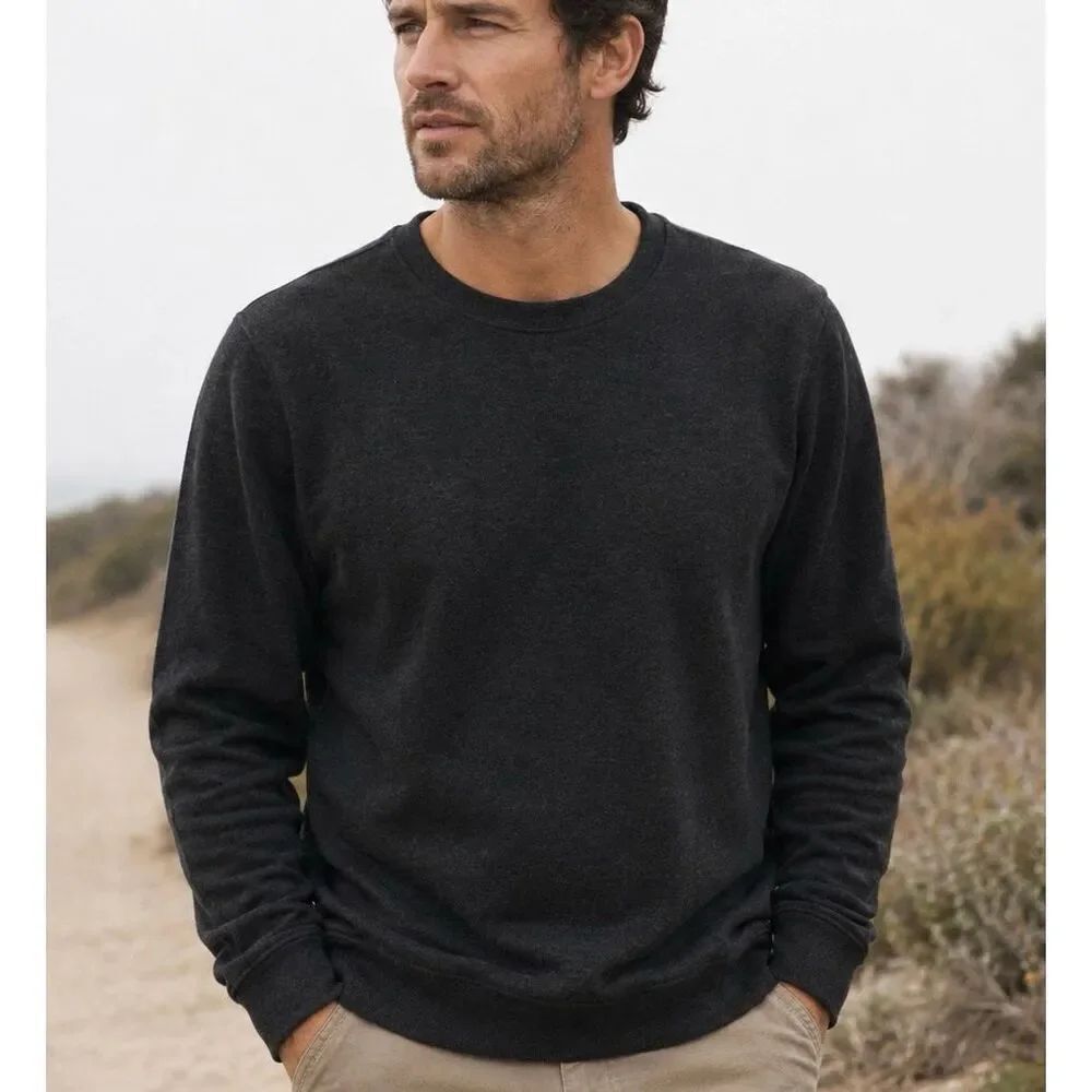 Jachs New York Men’s Crewneck Pullover Sweatshirt Sweater Gray M